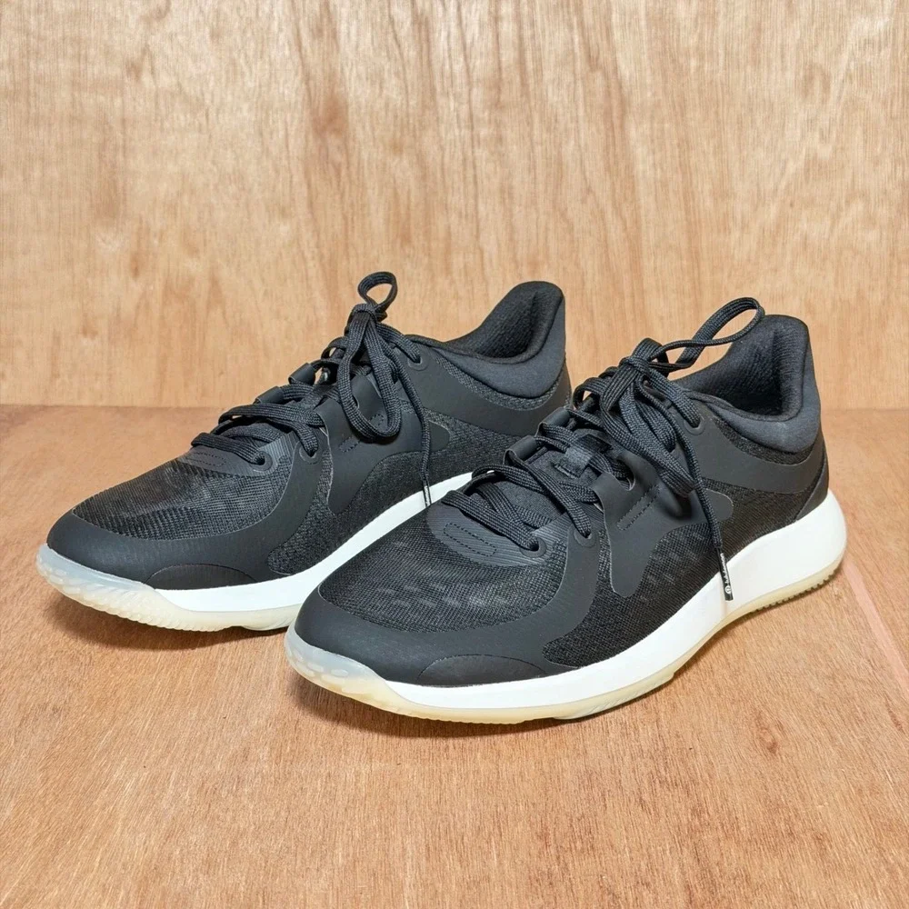 Lululemon strongfeel‎ train Womens 8.5 Workout Shoes Black sneaker lace up gym